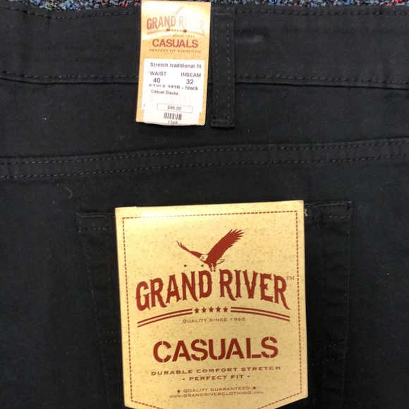 **SOLD**NWT  Men's Grand River Casuals Jeans Stretch & Breathes for Comfort - Picture 4 of 6